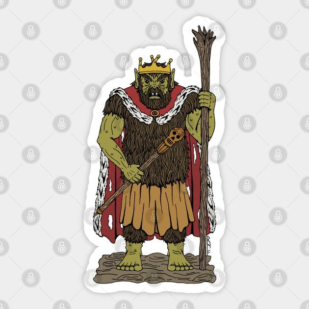 King Troll Sticker by AzureLionProductions